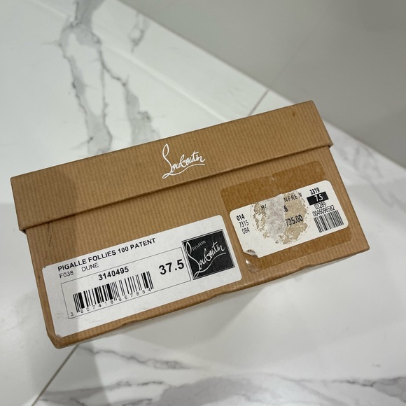 Louboutin nude Pigalle Folies 100 mm 37.5 authentic - Picture 3 of 4